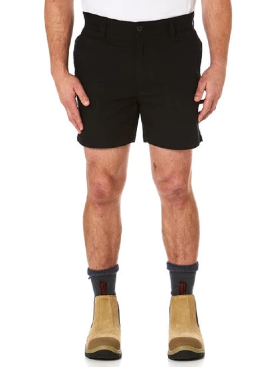Men's Traders 308 Stretch Shorts - Black Comfortable Short Leg Casual Shorts