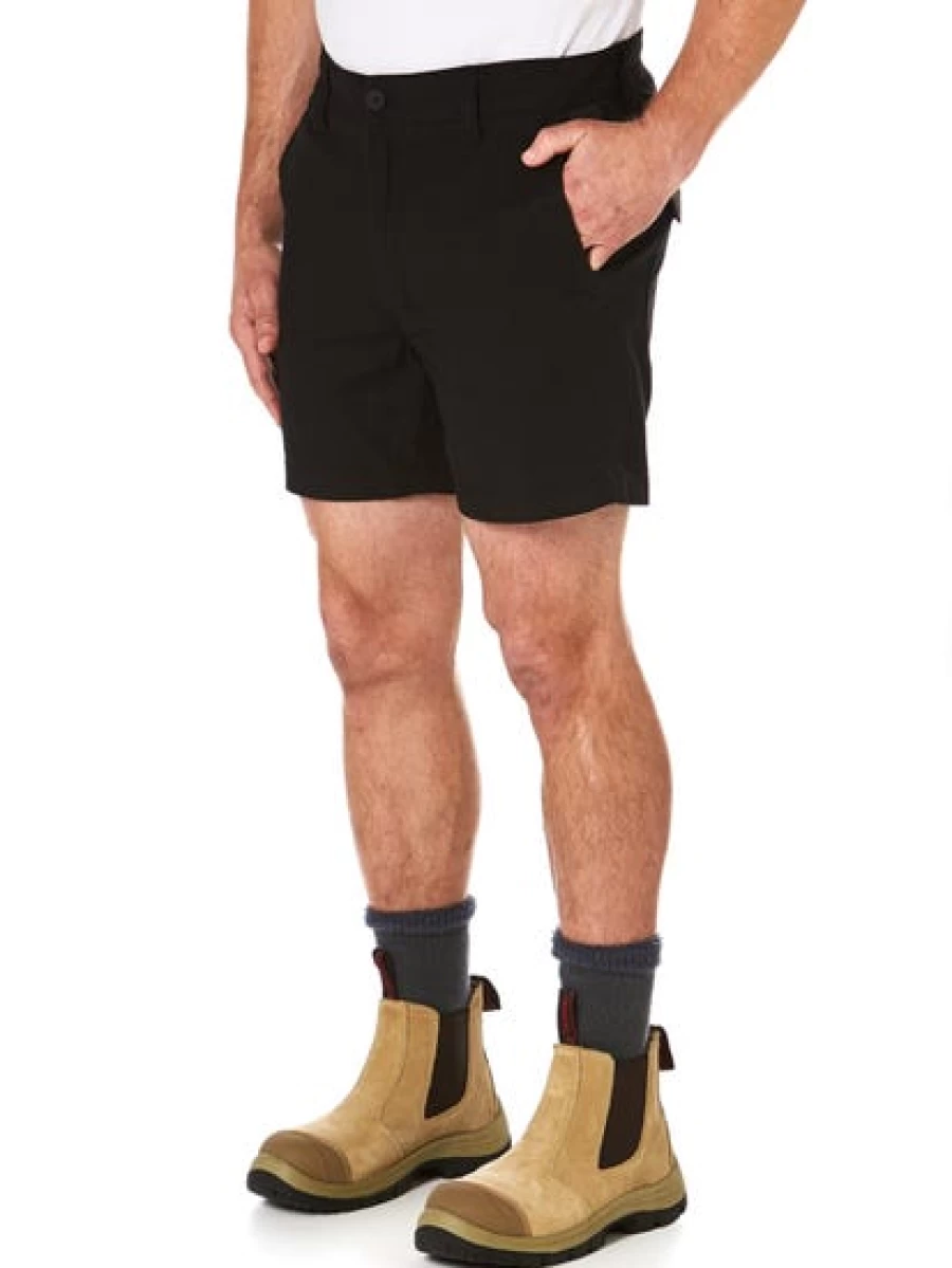 Men's Traders 308 Stretch Shorts - Black Comfortable Short Leg Casual Shorts