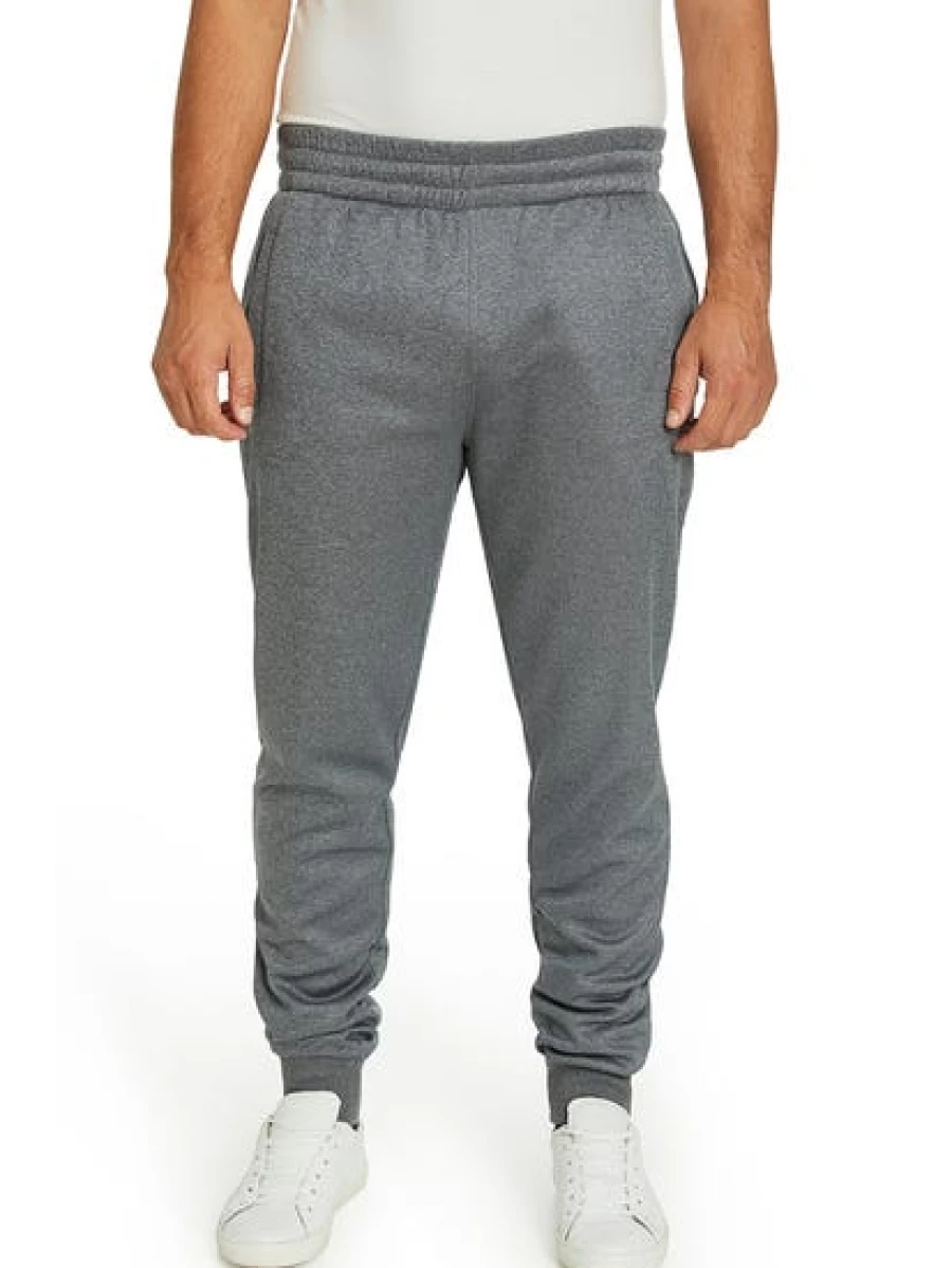 Lowes Men's Grey Knitted Fleece Skinny Fit Track Pants for Comfort & Style