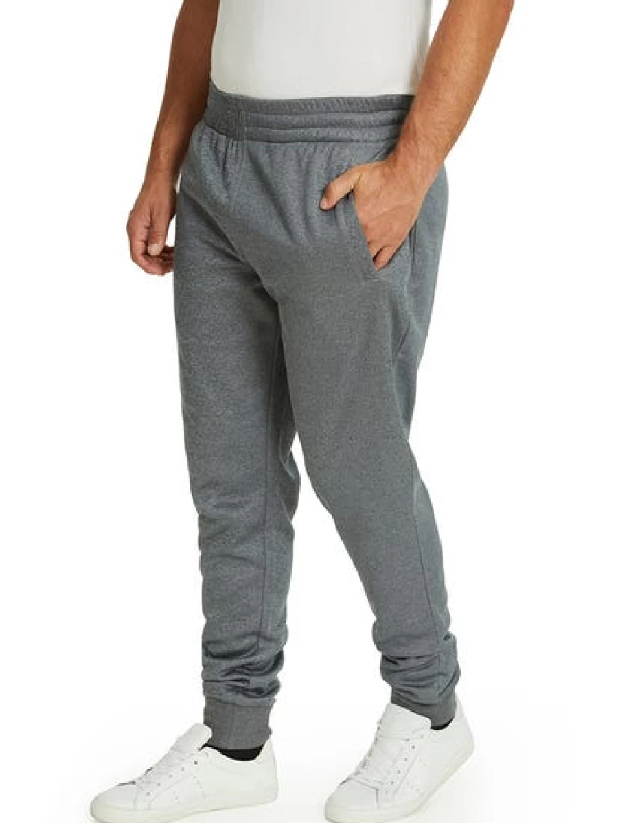Lowes Men's Grey Knitted Fleece Skinny Fit Track Pants for Comfort & Style