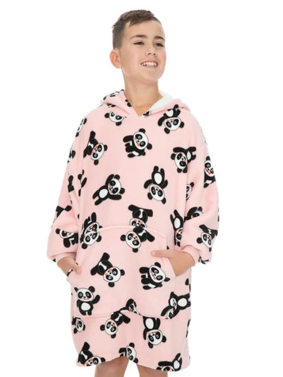 Lowes Men's Hooded Blanket - Cozy Fleece Wearable Blanket for Comfort & Warmth