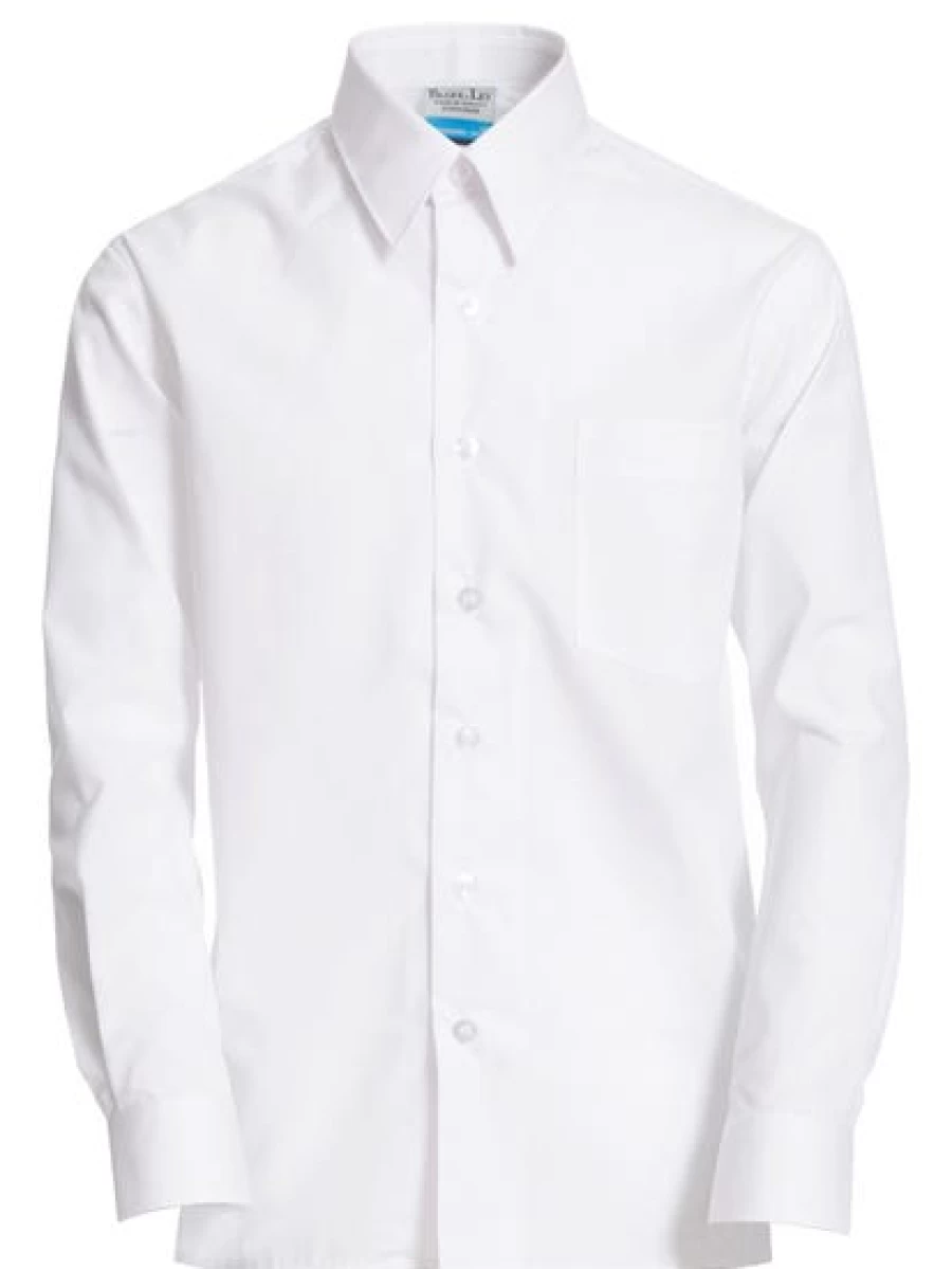 Lowes Men's Premium White Deluxe Shirt - Classic Fit Formal Wear