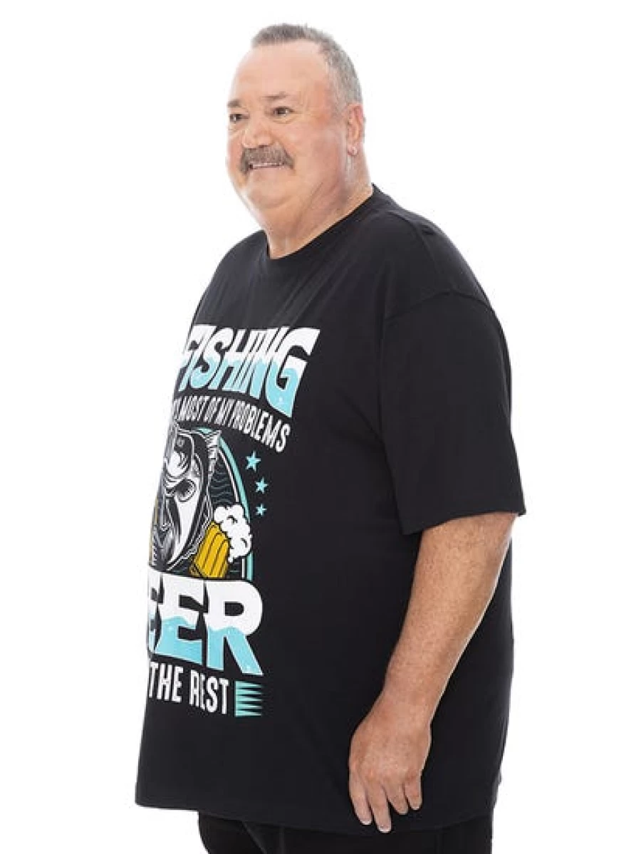 DBK Men's Beer Lover Graphic T-Shirt - Big & Tall Casual Tee for Beer Enthusiasts