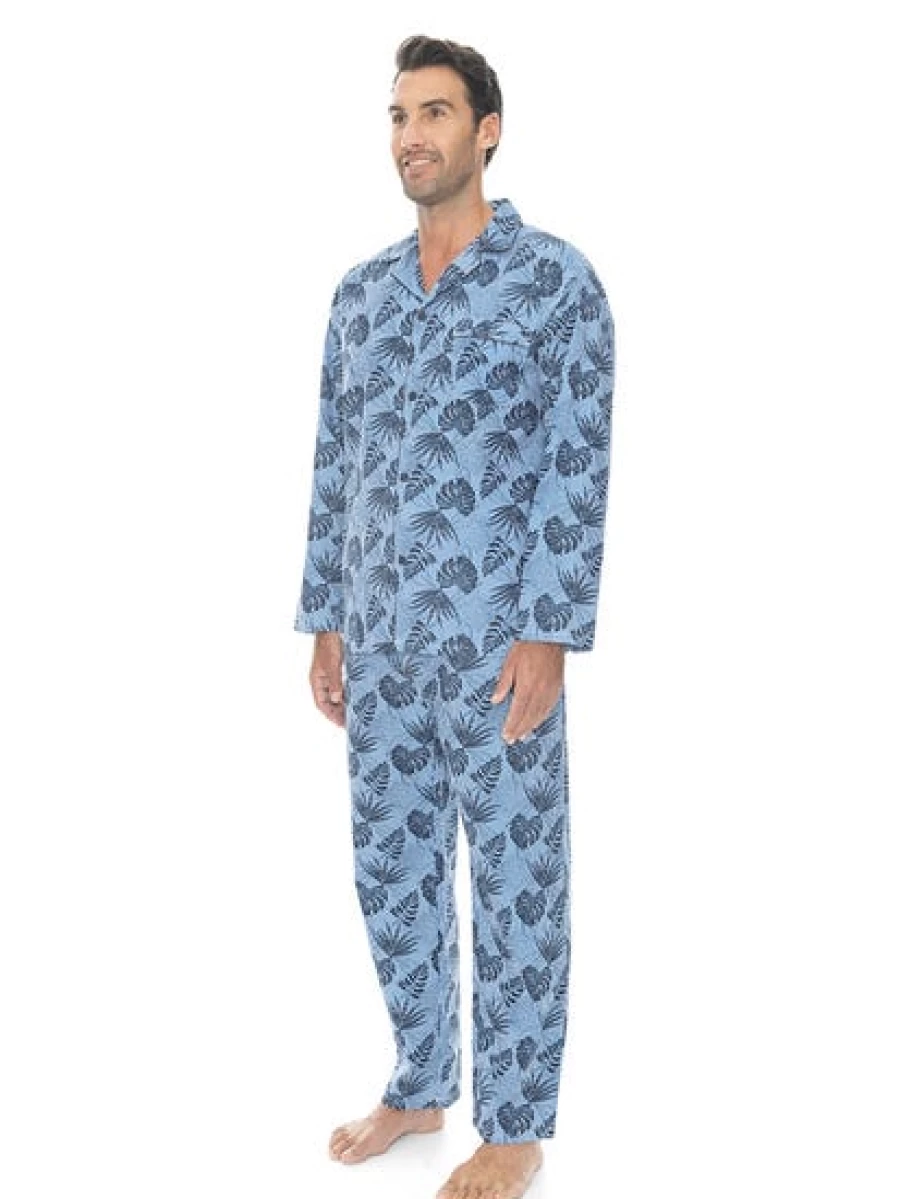 Lowes Men's Printed Tropical Woven Pajamas - Comfortable Sleepwear