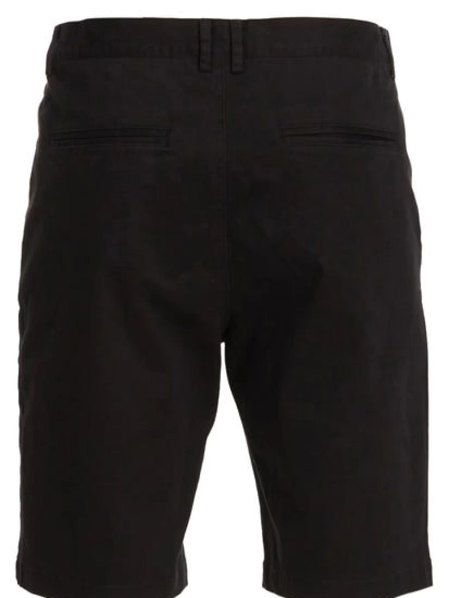 Iconic Soul Men's Black Chino Shorts - Classic Casual Comfort