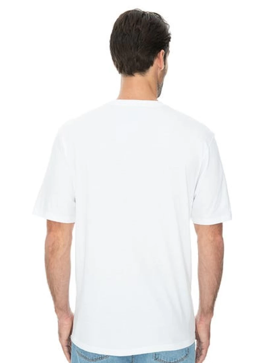 Lowes Men's Contemporary White Crew Neck T-Shirt - Classic Fit Casual Tee