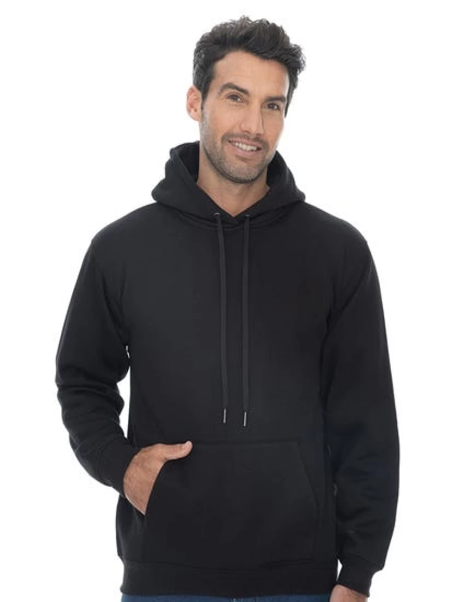 Lowes Men's Black Popover Hoodie - Stylish & Comfortable Pullover Sweatshirt