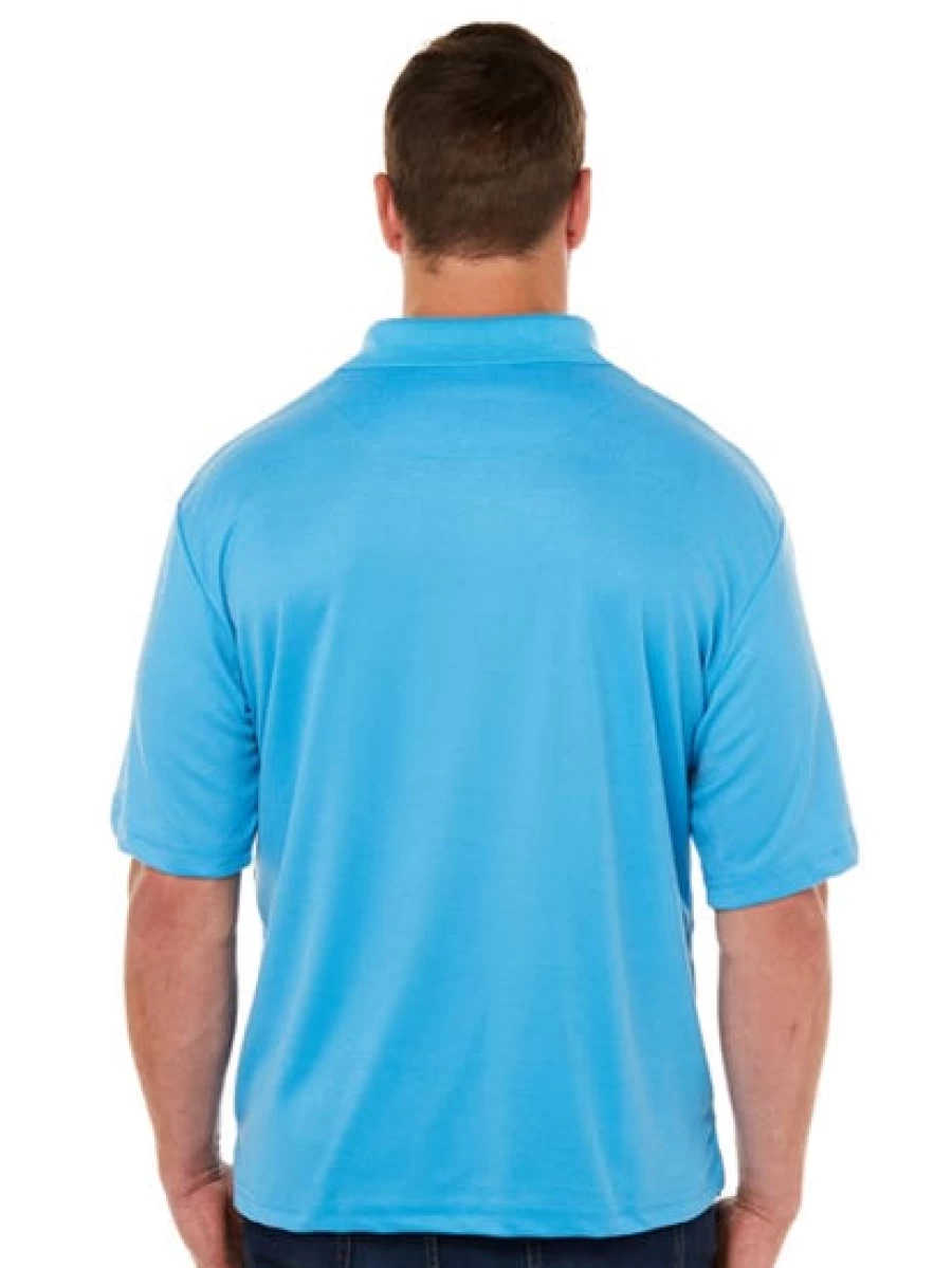 Lowes Men's Classic Aqua Polo Shirt with Front Pocket