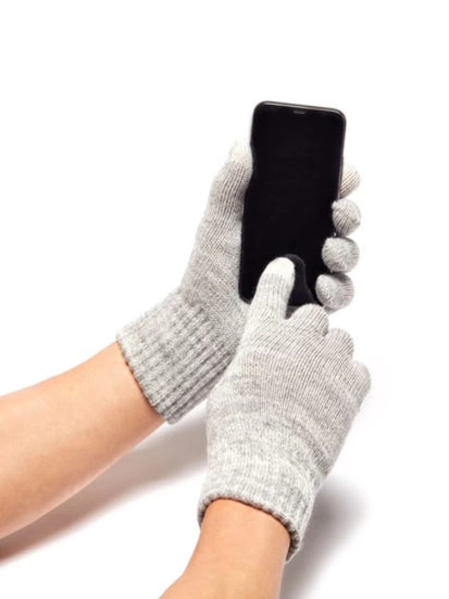 Cougars Men's Silver Full Finger Touchscreen Gloves for Cold Weather - Lowes Compatible
