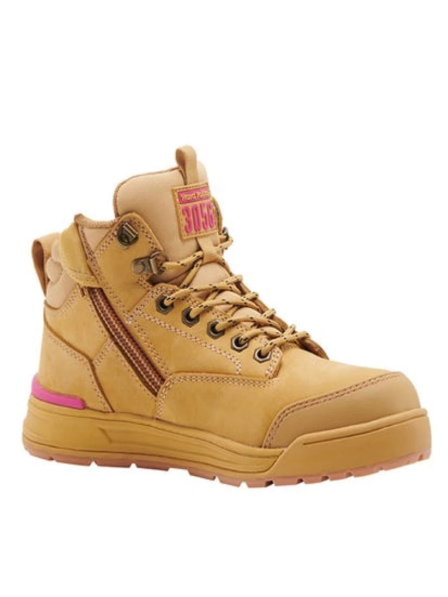 Lowes Men's Steel Toe Work Boots - Wheat - Hard Yakka Safety Footwear