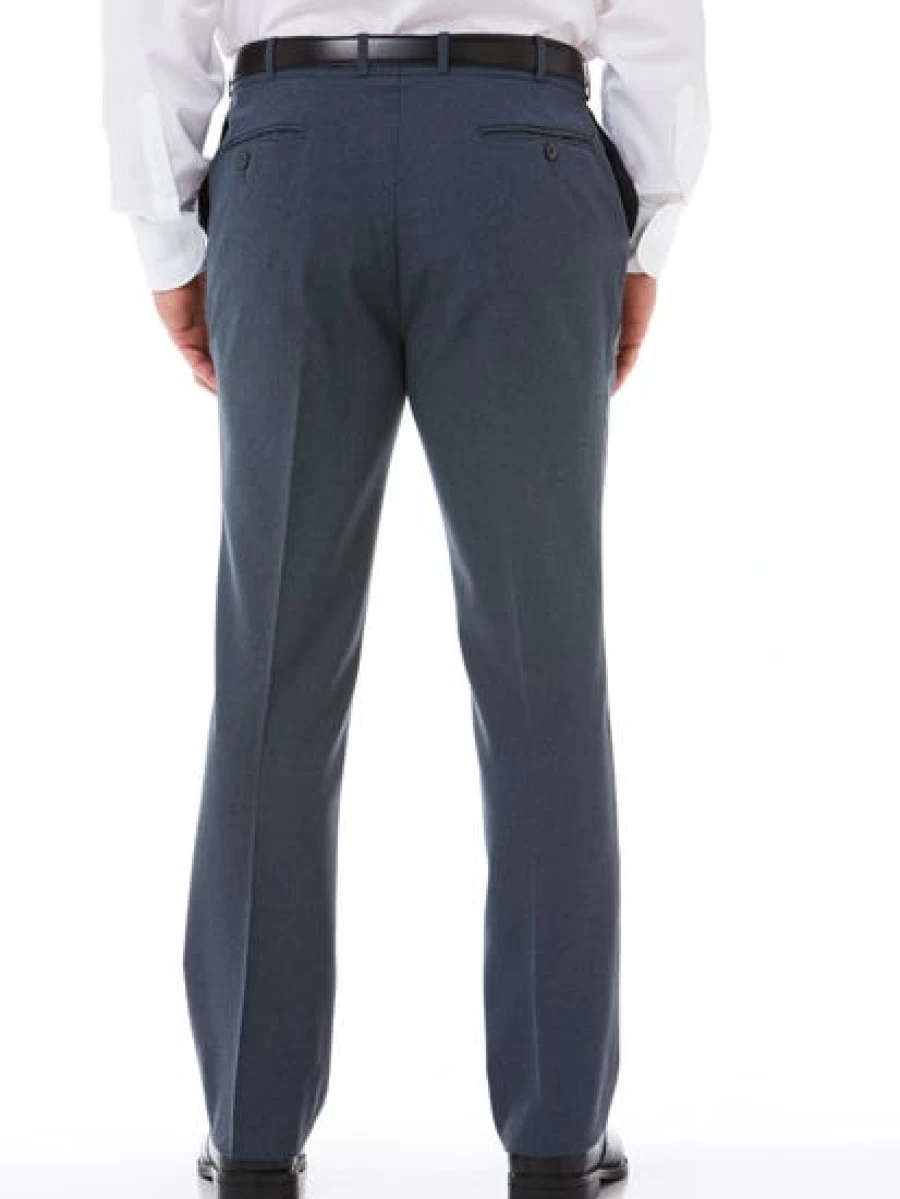 Robert Huntley Men's Marle Grey Regular Fit Trousers