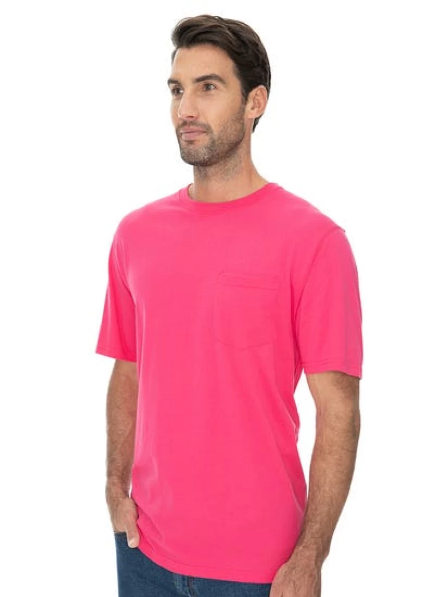 Lowes Men's Cotton T-Shirt - Soft Pink Casual Tee