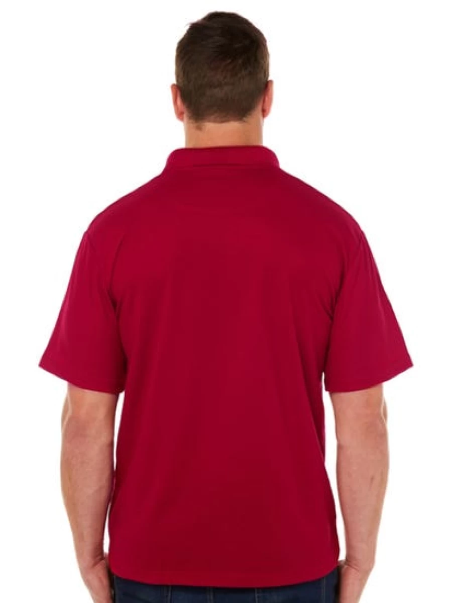 Lowes Men's Classic Red Polo Shirt with Chest Pocket - Basic Casual Top