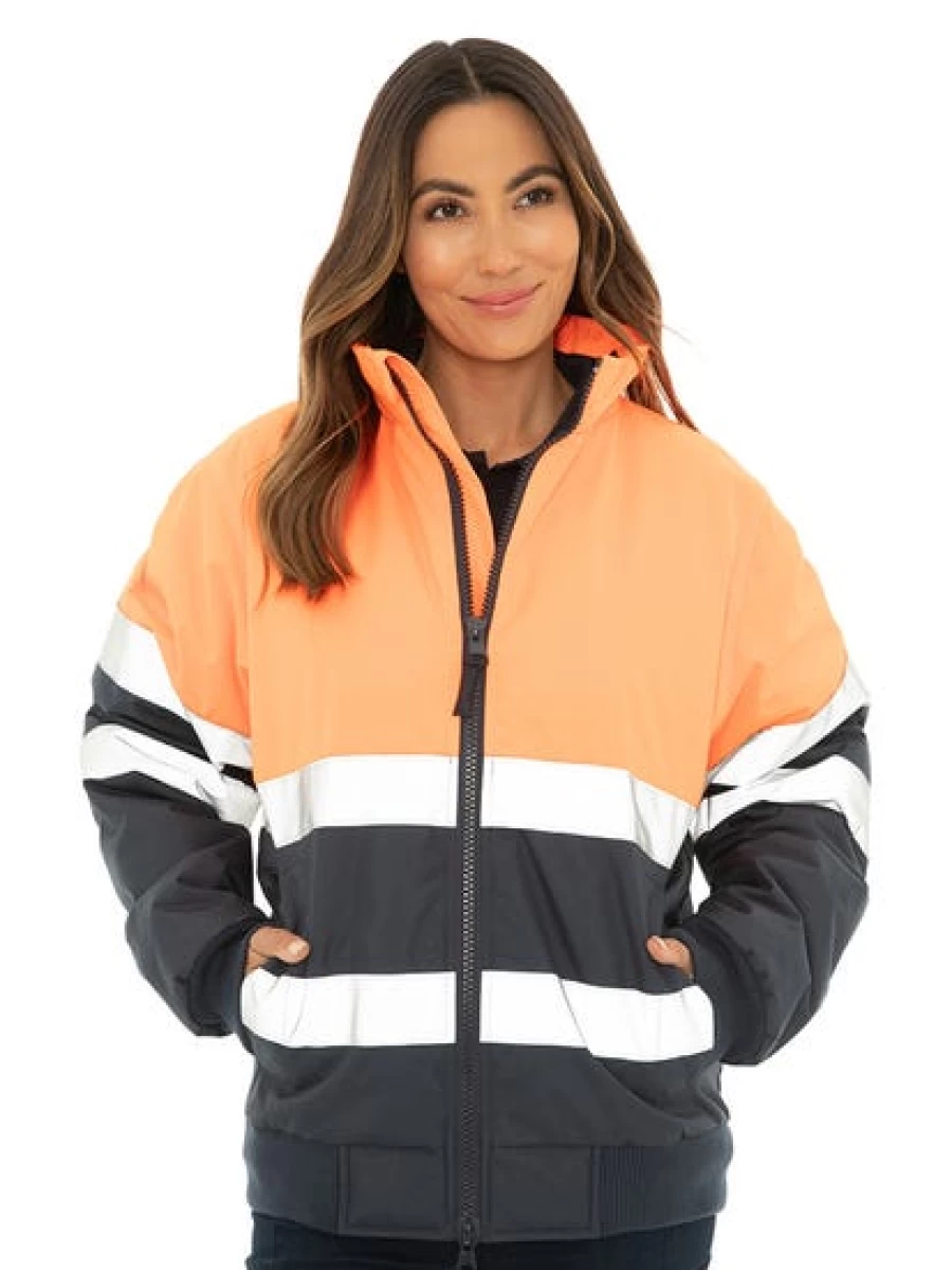 Men's High-Visibility Orange Oxford Jacket by Lowes