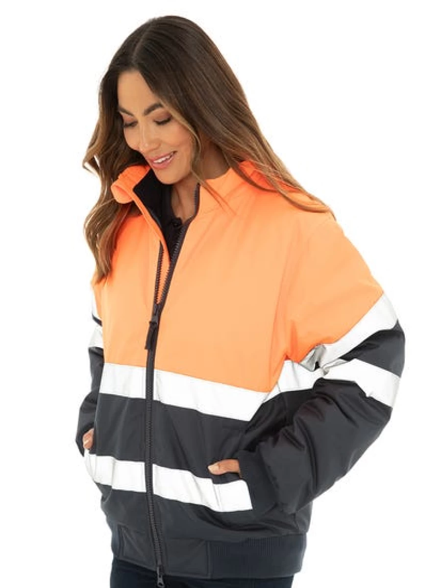 Men's High-Visibility Orange Oxford Jacket by Lowes