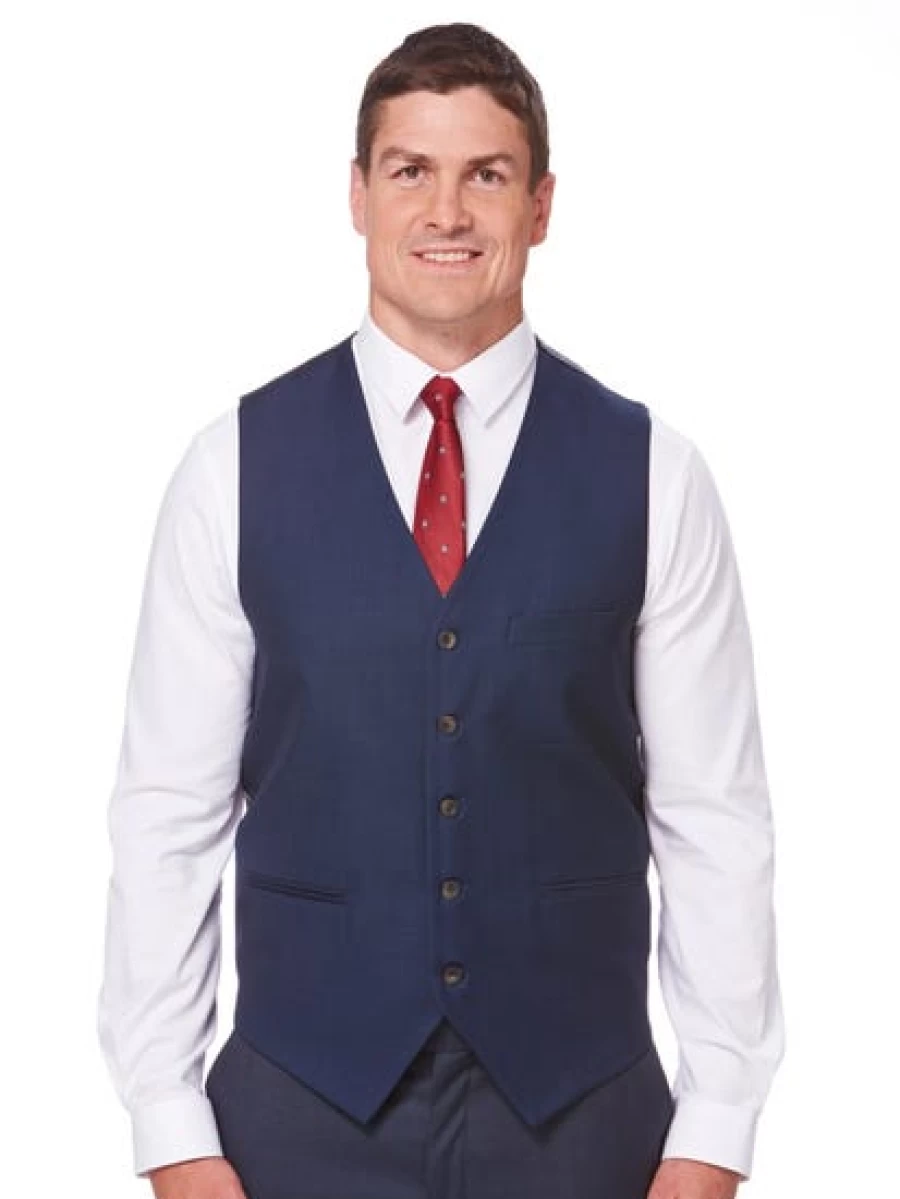 Robert Huntley Men's Navy Regular Fit Vest