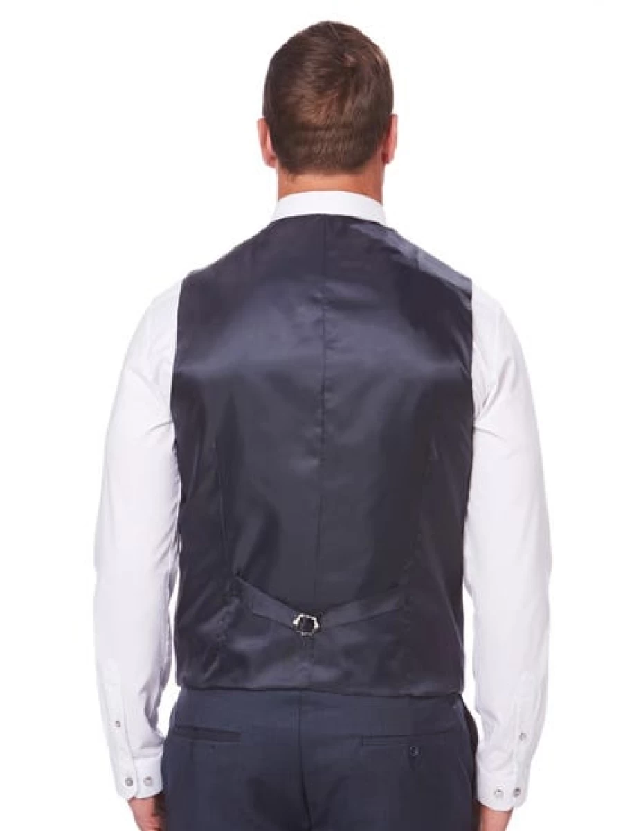 Robert Huntley Men's Navy Regular Fit Vest