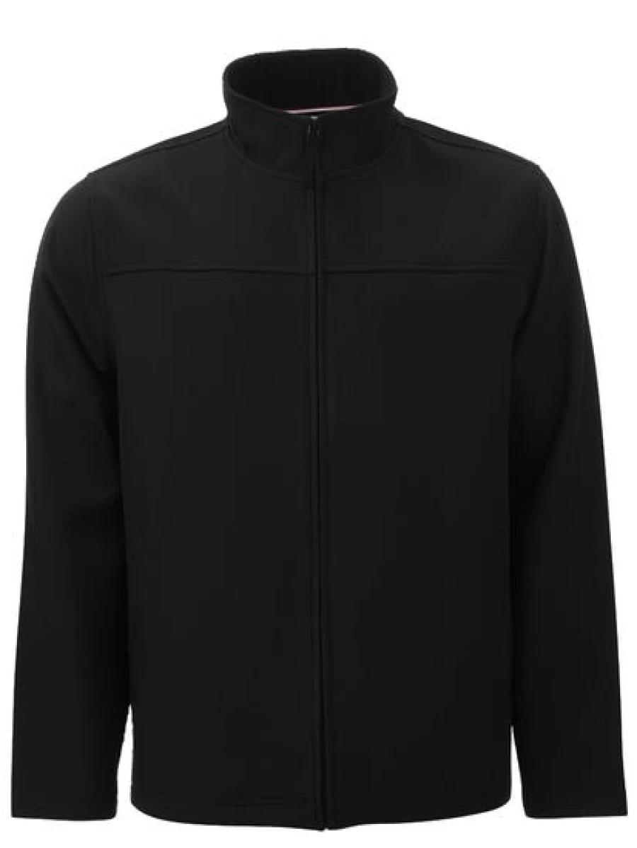 Iconic Soul Men's Black Soft Shell Jacket - Lightweight Waterproof Windbreaker for Outdoor Activities