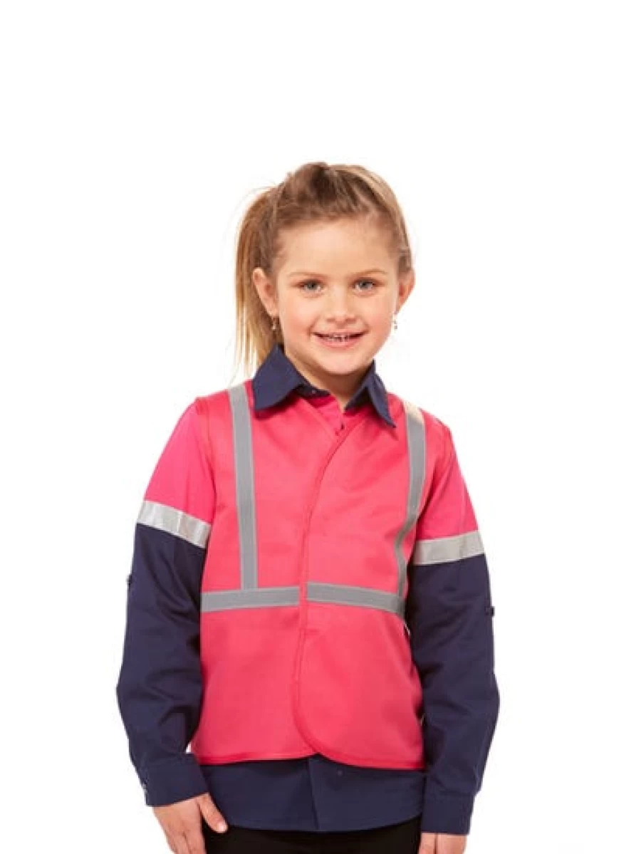 Lowes Kids Pink High Visibility Safety Vest with Reflective Tape