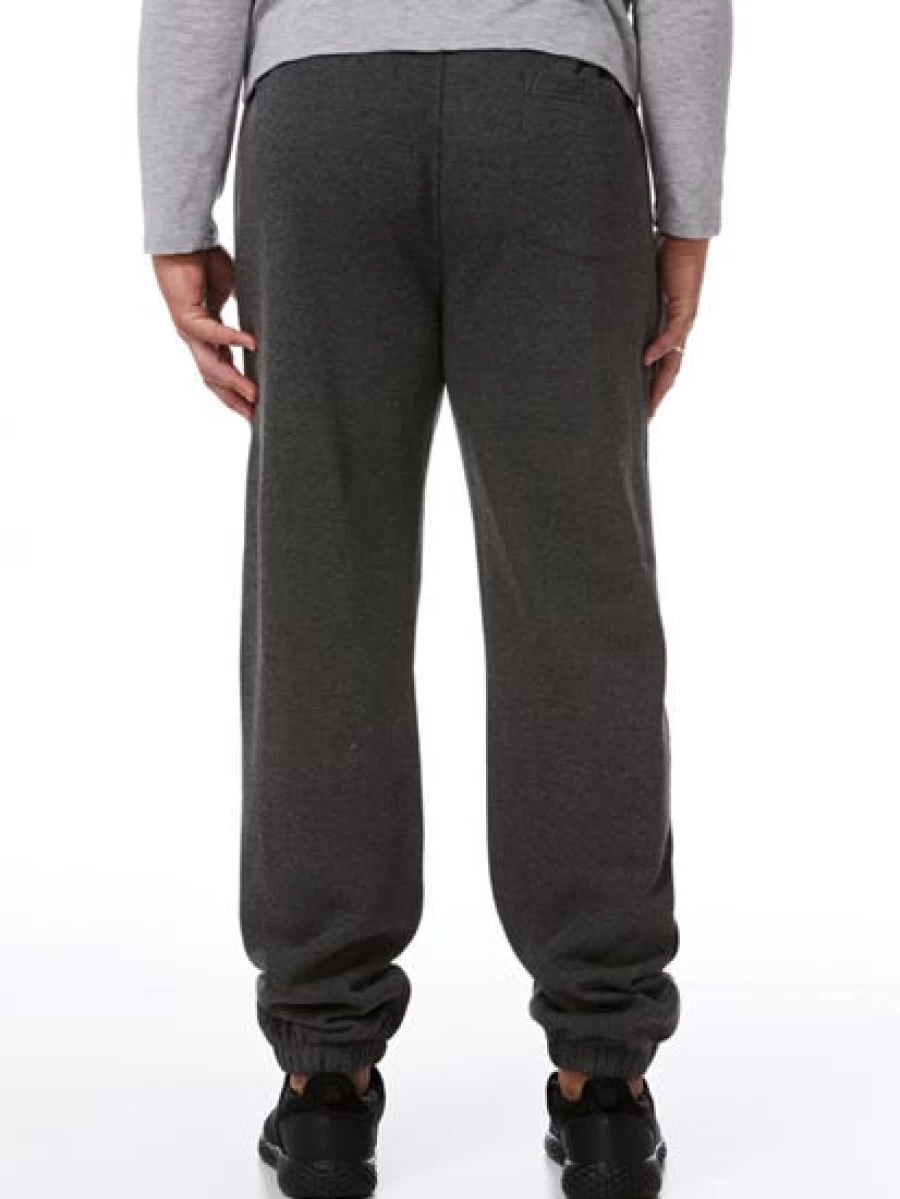 Lowes Men's Charcoal Fleece Jogger Pants for Comfort & Style