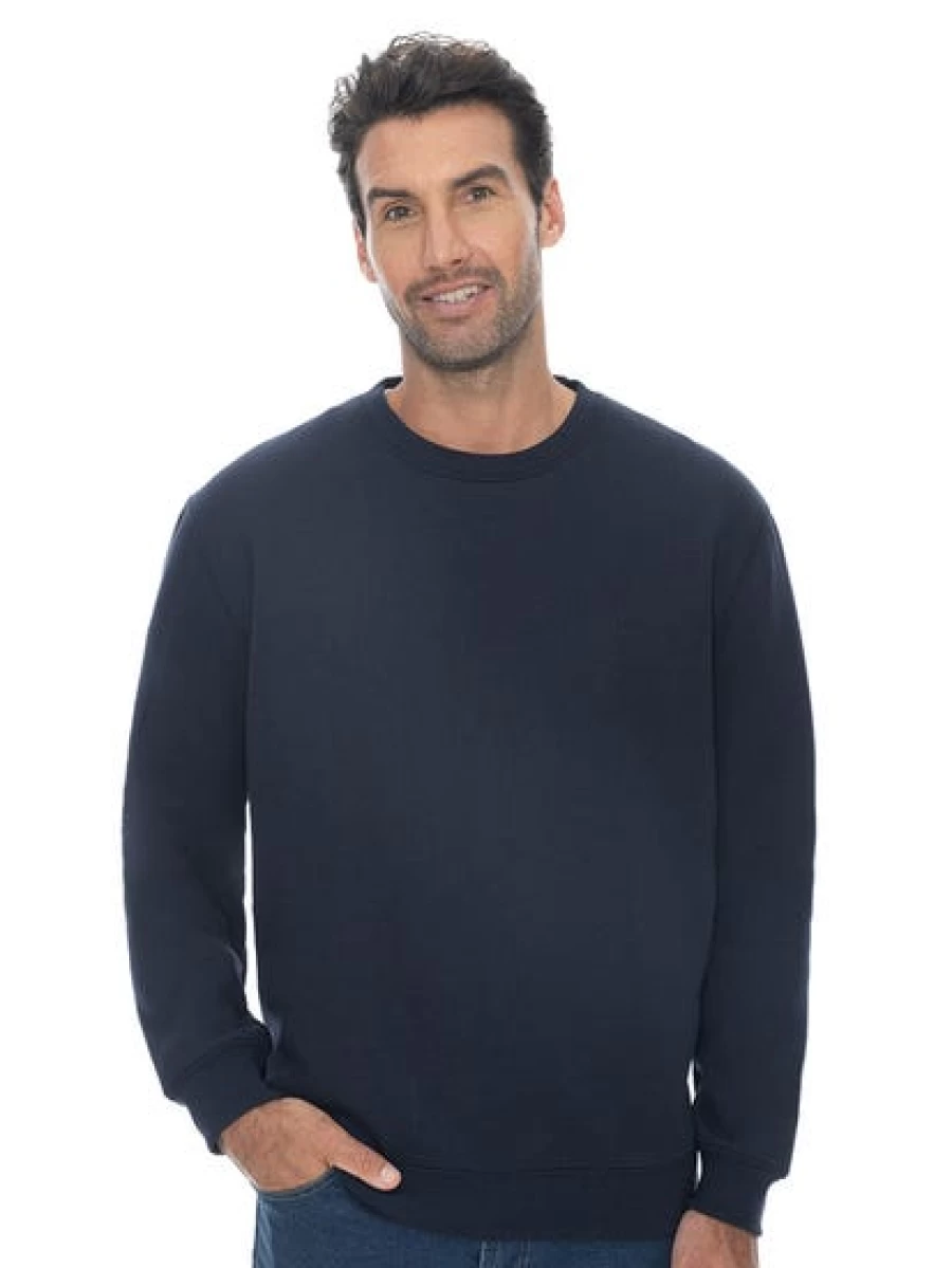 Lowes Men's Navy Fleece Sloppy Joe Pullover Sweatshirt