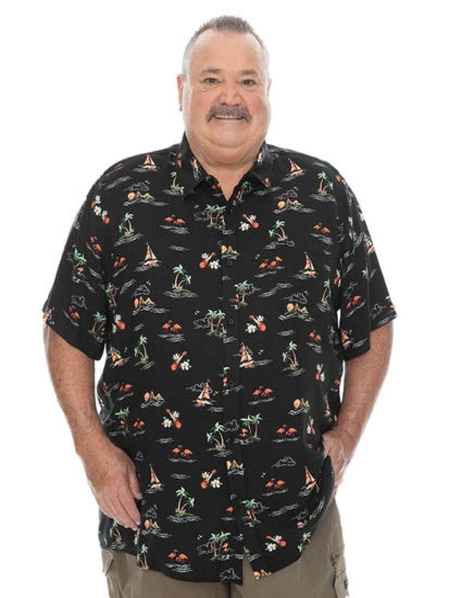 DBK Men's Big & Tall Short Sleeve Hawaiian Shirt for Cocktail Parties