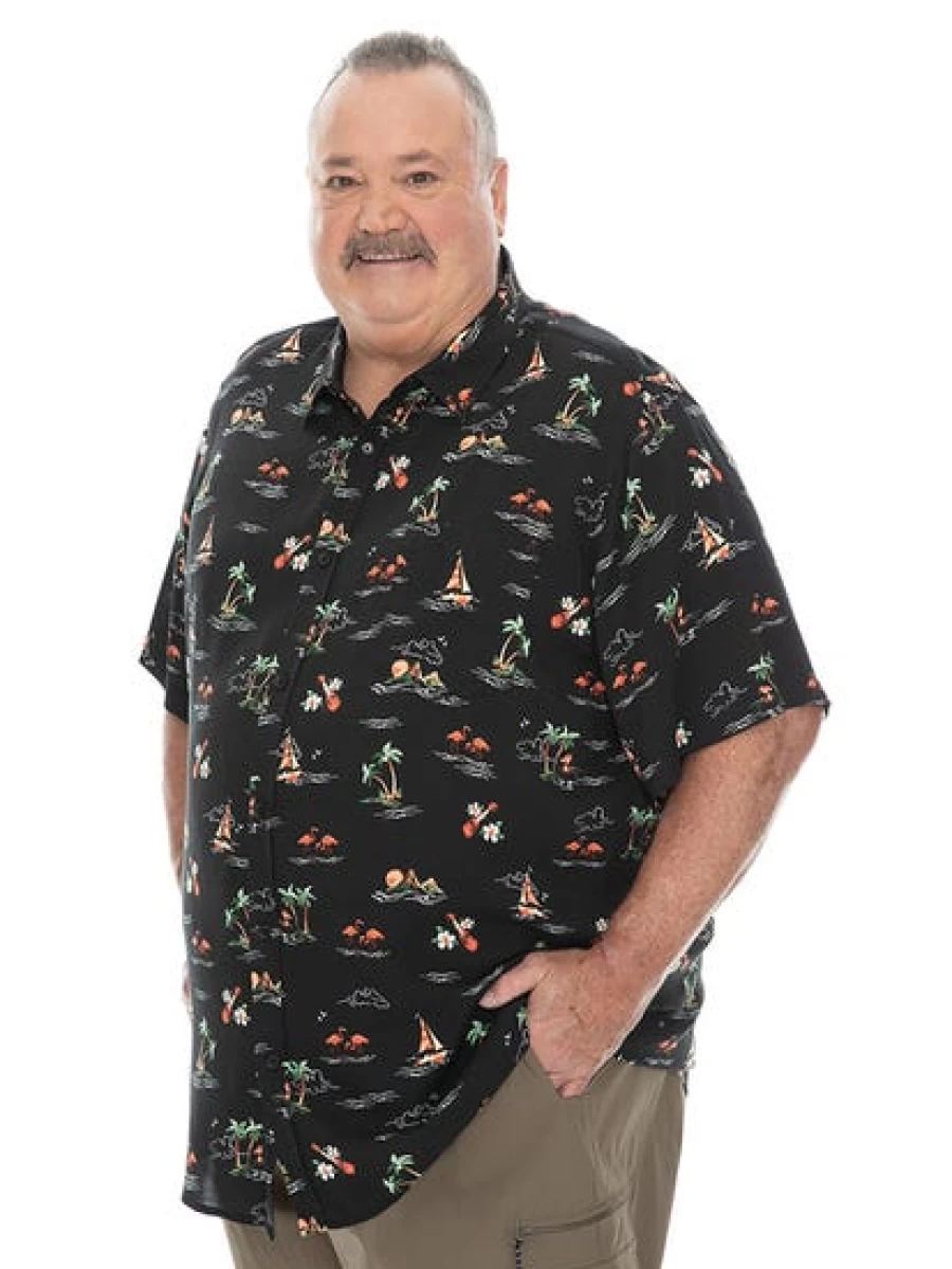 DBK Men's Big & Tall Short Sleeve Hawaiian Shirt for Cocktail Parties