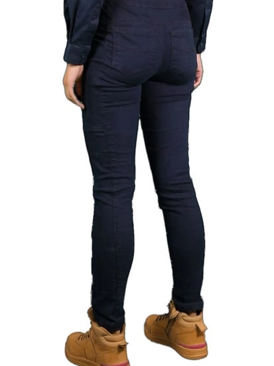 Men's Navy Blue Stretch Comfort Jeggings by LADIES 308 - Slim Fit Denim-Like Pants