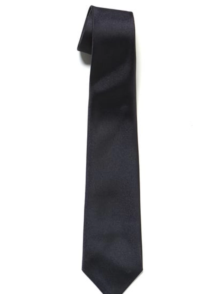 Lowes Men's Classic Navy Blue Necktie - Premium Silk Formal Tie for Business & Wedding