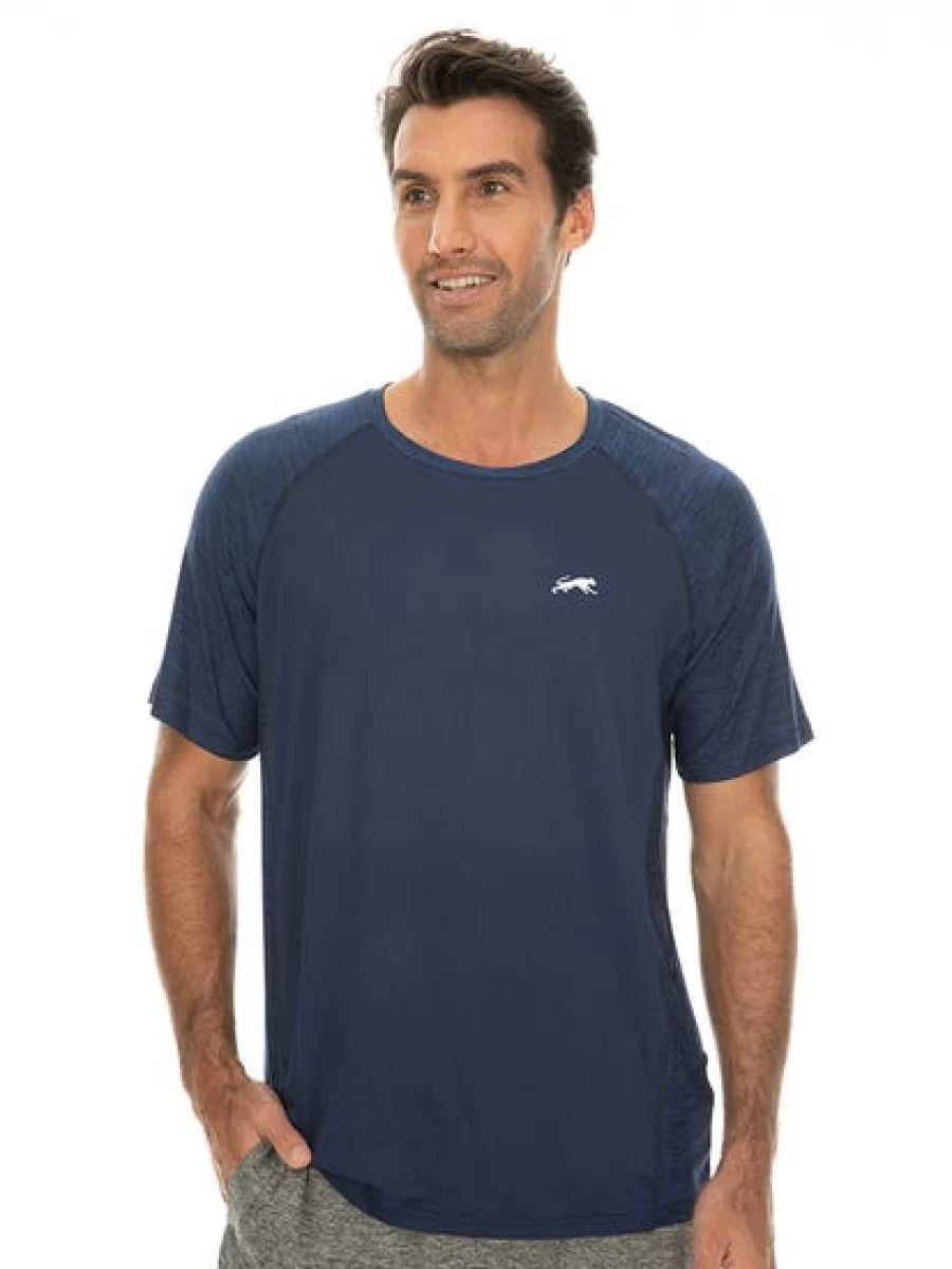Cougars Men's Navy Blue Indigo Performance Training T-Shirt - Athletic Workout Tee