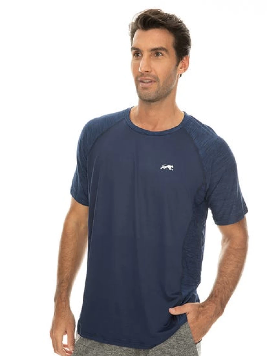 Cougars Men's Navy Blue Indigo Performance Training T-Shirt - Athletic Workout Tee