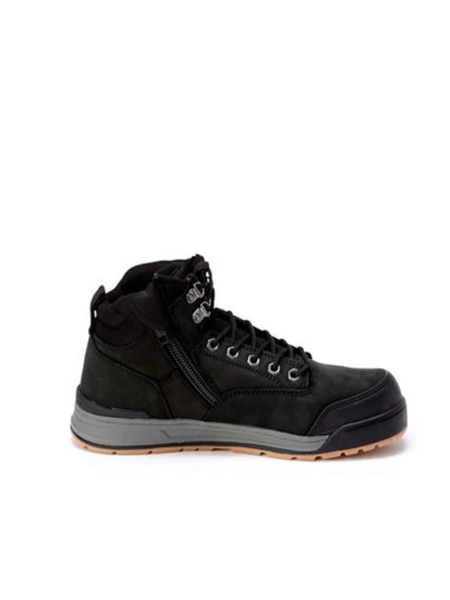 Hard Yakka Men's Black Lace-Up Safety Work Boots