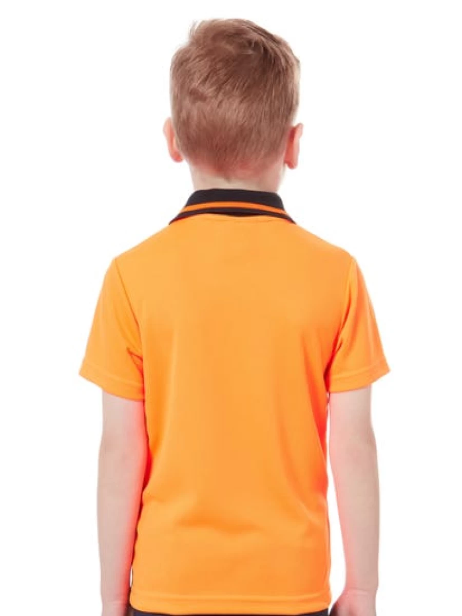 Lowes Men's High-Visibility Orange Polo Shirt for Safety and Visibility