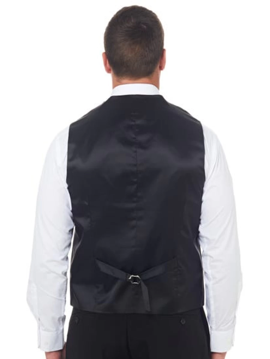 Robert Huntley Men's Black Regular Fit Vest