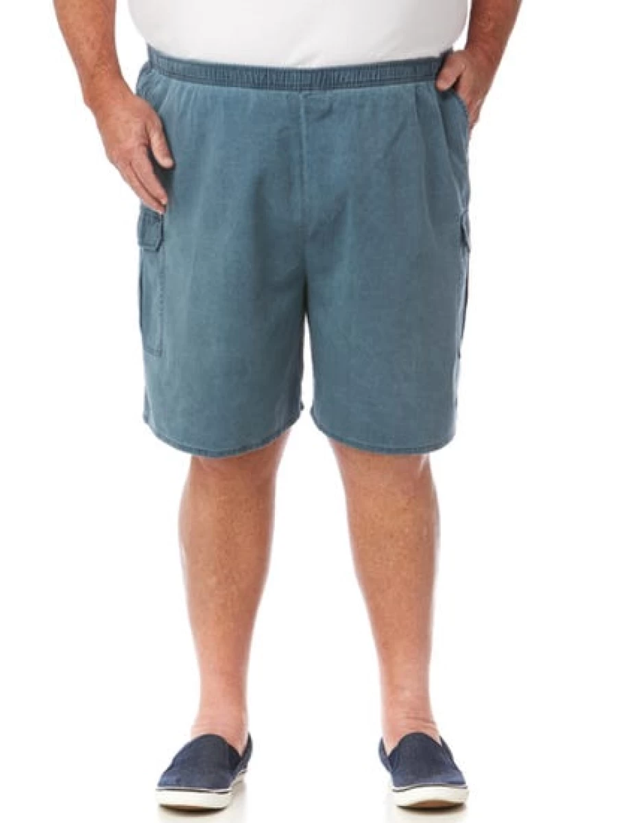 Lowes Men's Ruggers Navy Original Pigment Dyed Cargo Shorts - Durable Casual Shorts for Men