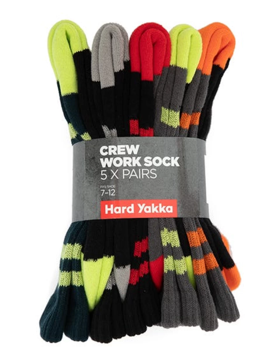 Lowes Men's King Gee Work Socks 5-Pack - Durable Comfort for Hardworking Professionals