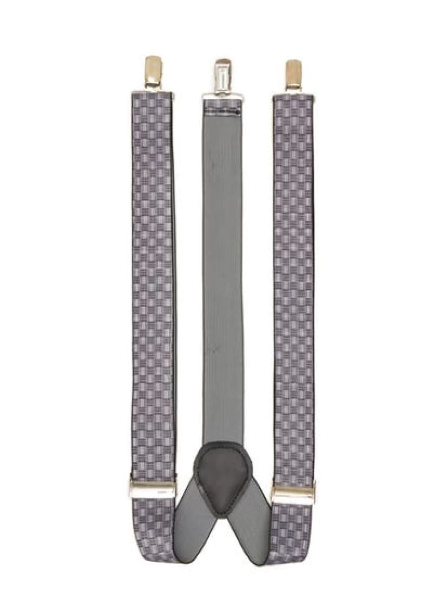 Lowes Men's Fashionable Charcoal Gray Suspenders