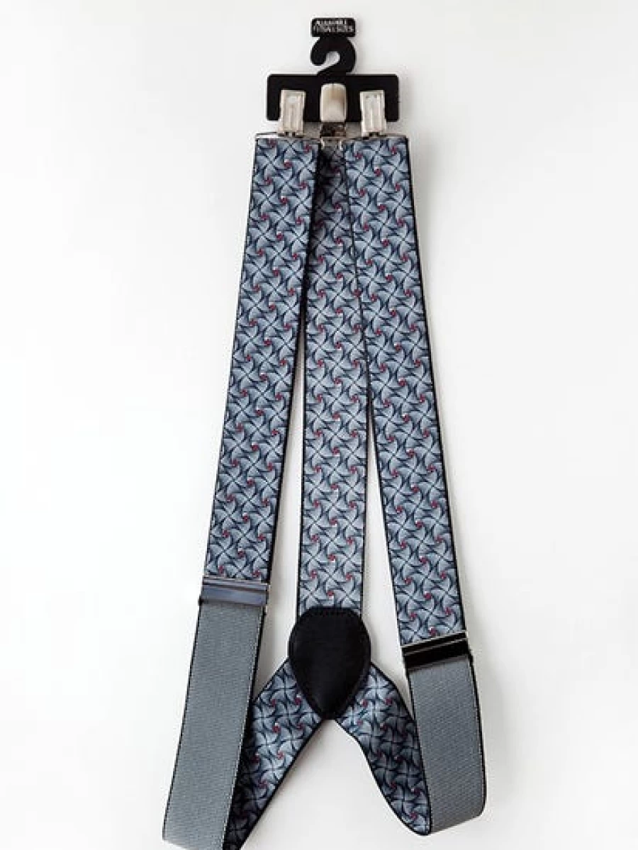 Lowes Men's Fashionable Charcoal Gray Suspenders