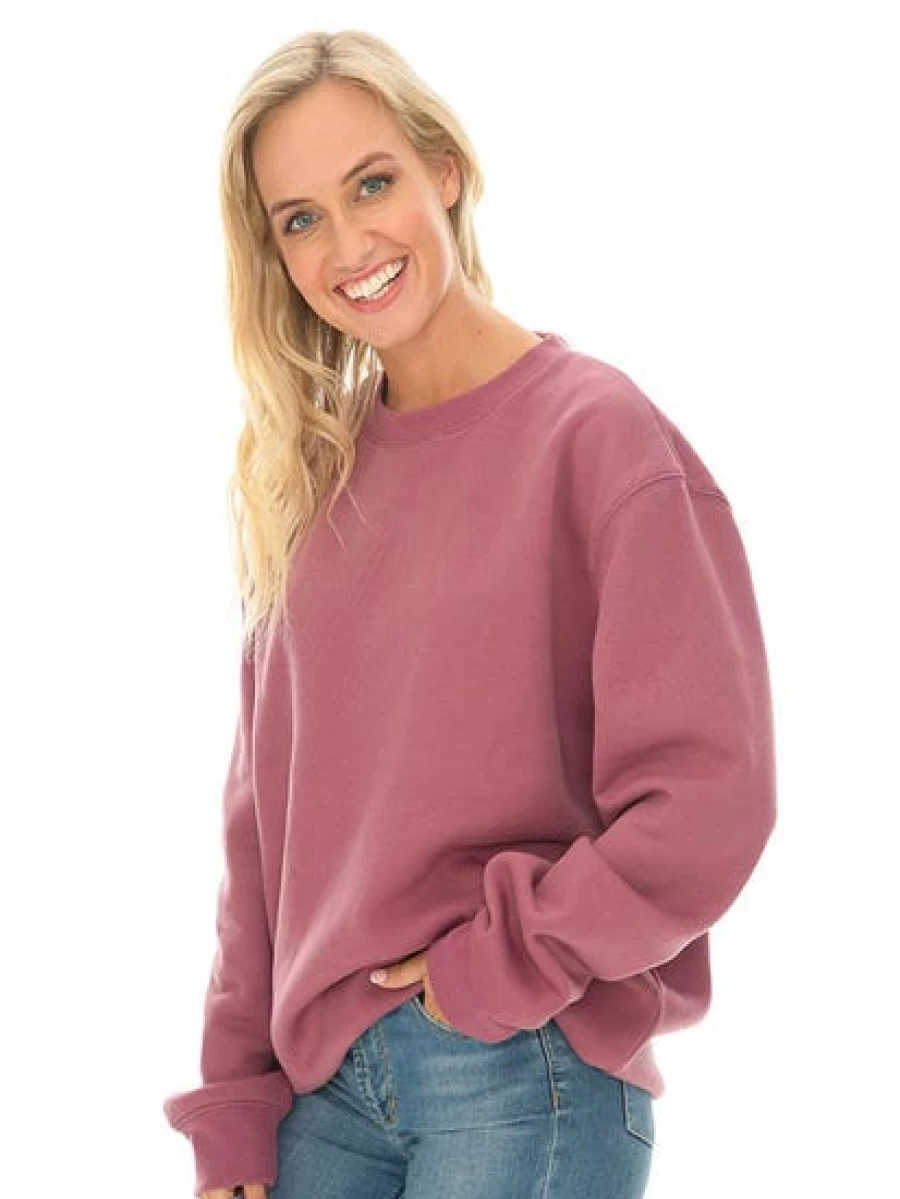 Lowes Unisex Cotton Crew Neck Sloppy Joe T-Shirt - Comfortable Casual Grape Color Top
