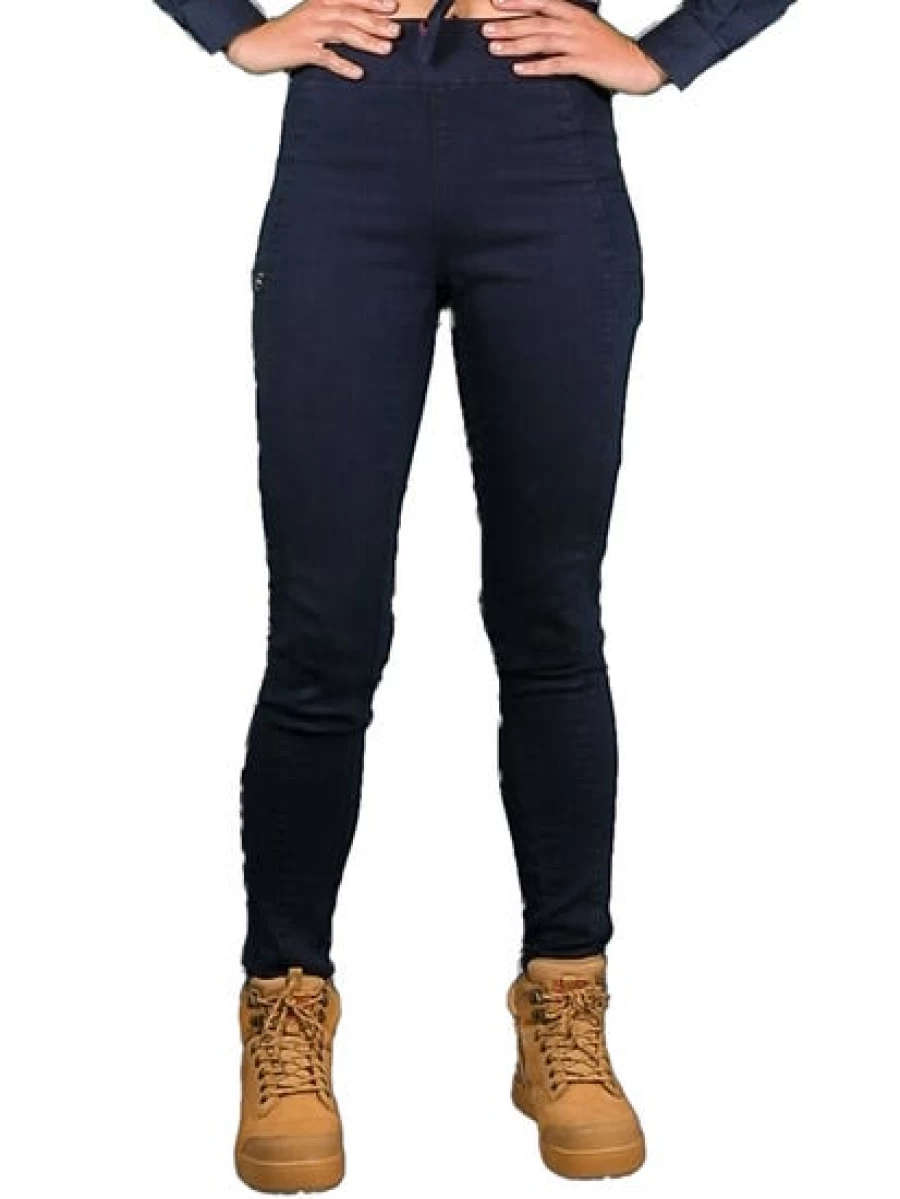 Men's Navy Blue Jeggings by LADIES 308 - Comfortable Stretch Denim Pants for Traders