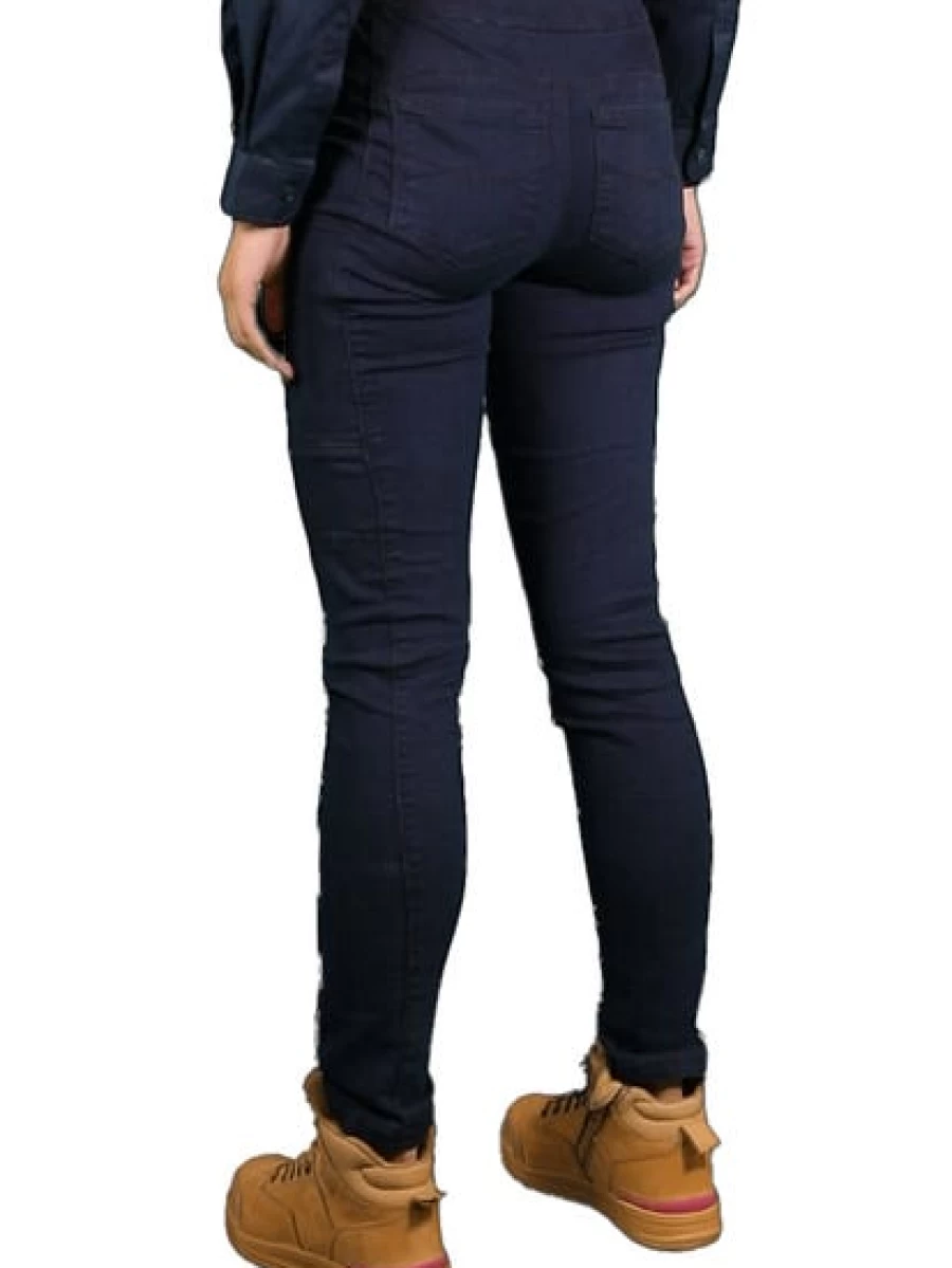 Men's Navy Blue Jeggings by LADIES 308 - Comfortable Stretch Denim Pants for Traders