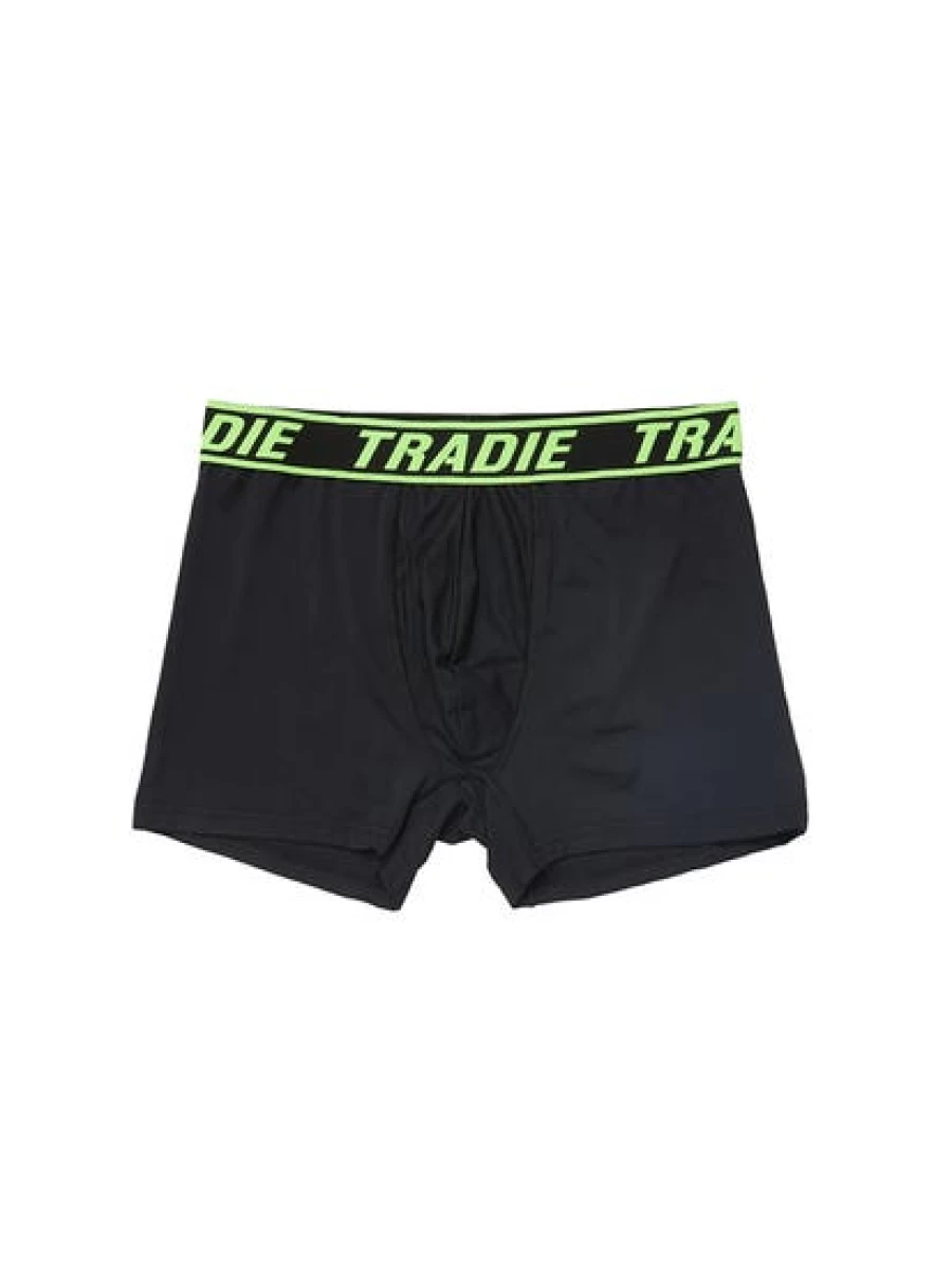 Tradie Men's Black Cool Tech Sport Trunks - Breathable Athletic Shorts for Active Lifestyles