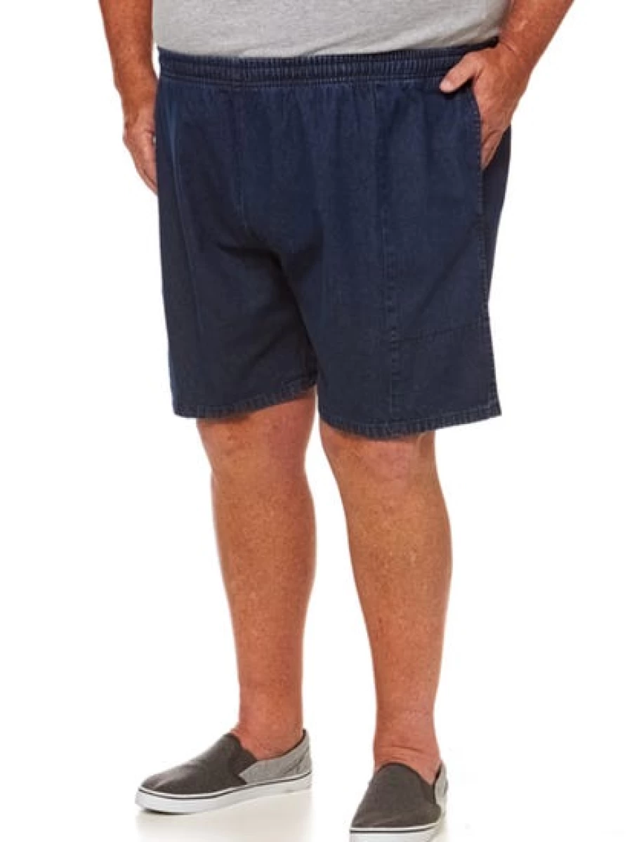 Ruggers Men's Dark Wash Denim Shorts - Classic Casual Comfort Fit