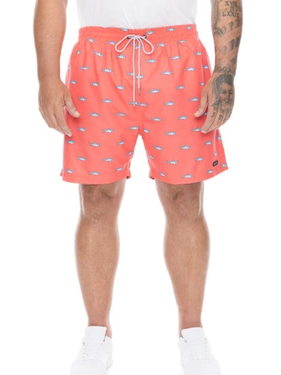 Pacifica Men's Coral Sharks Quick-Dry Swim Shorts for Comfort & Style