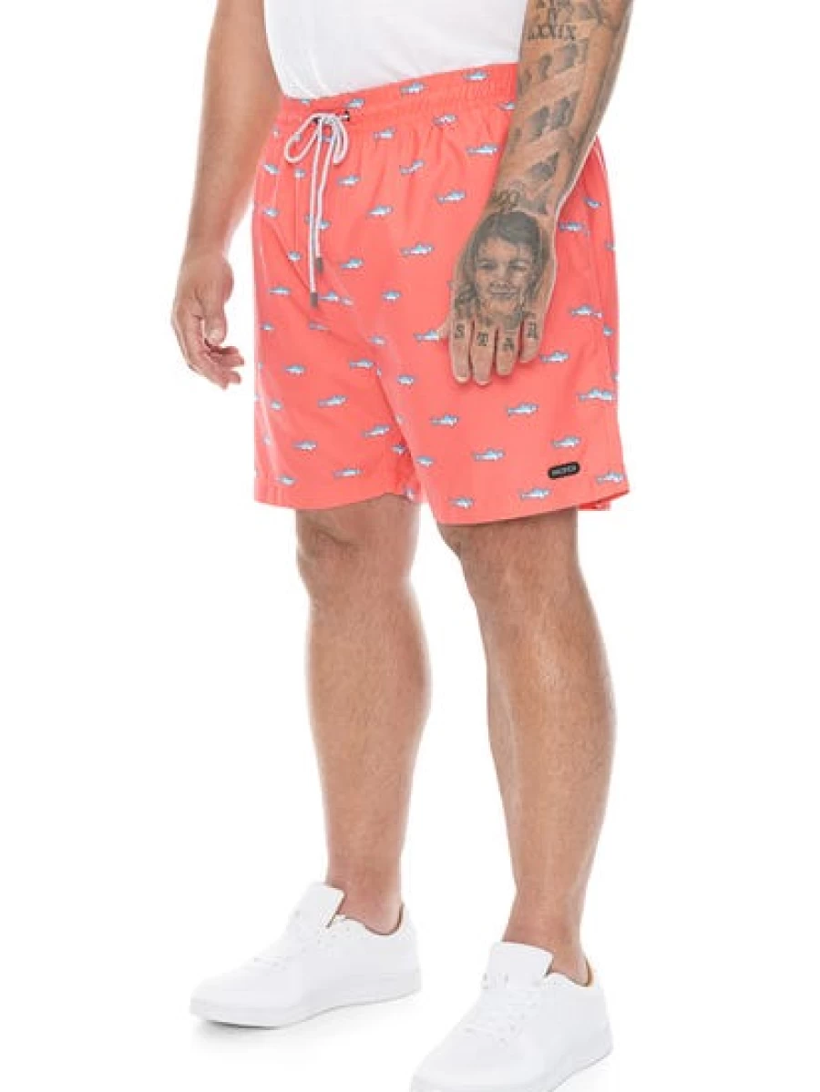 Pacifica Men's Coral Sharks Quick-Dry Swim Shorts for Comfort & Style