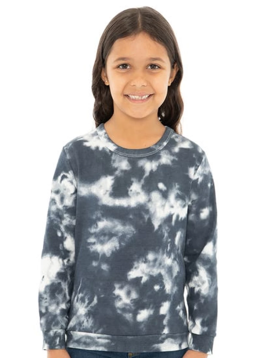 Lowes Kids Blue and White Tie-Dye Sweater for Children