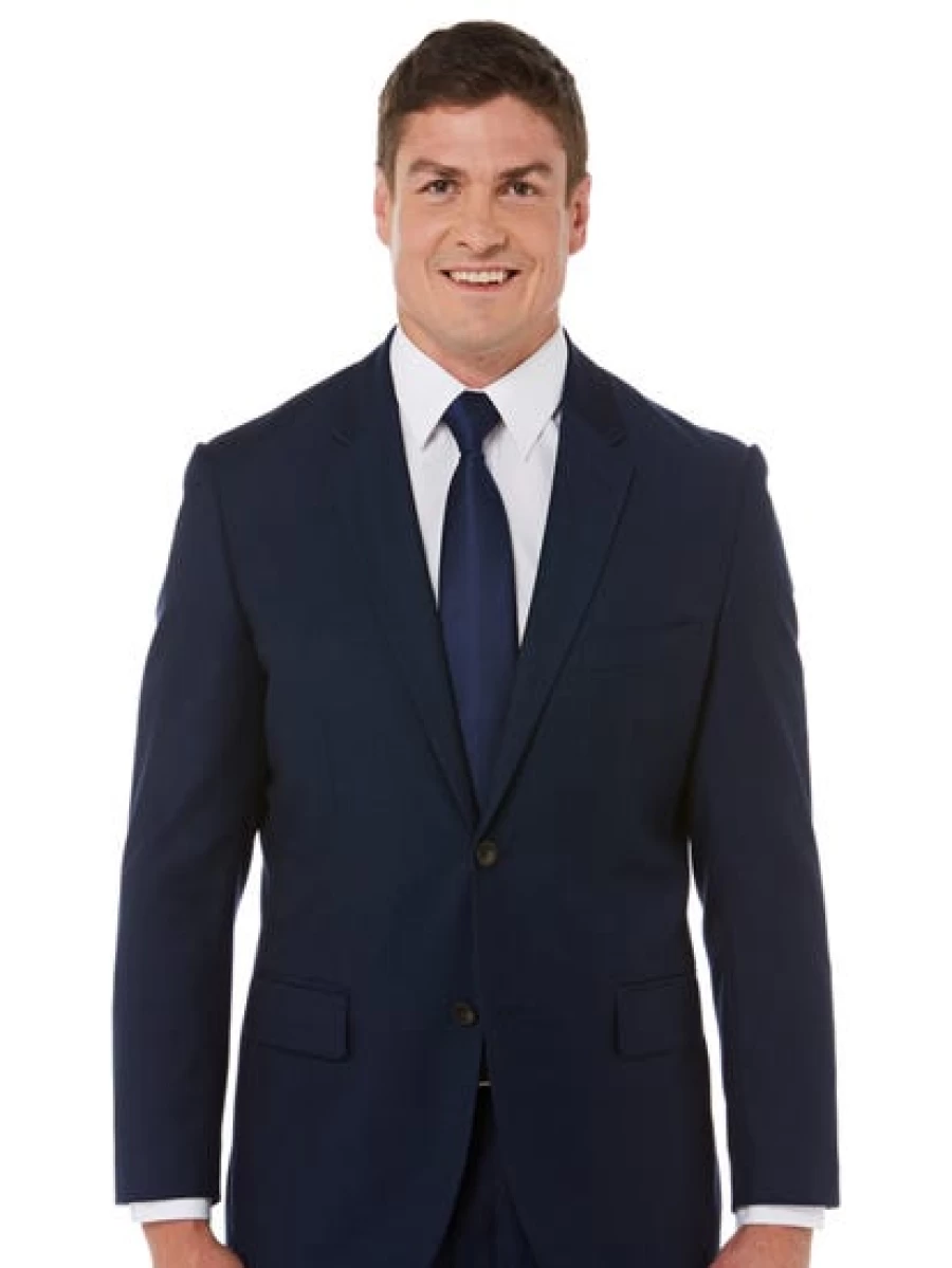 "Robert Huntley Men's Navy Regular Fit Suit Jacket"