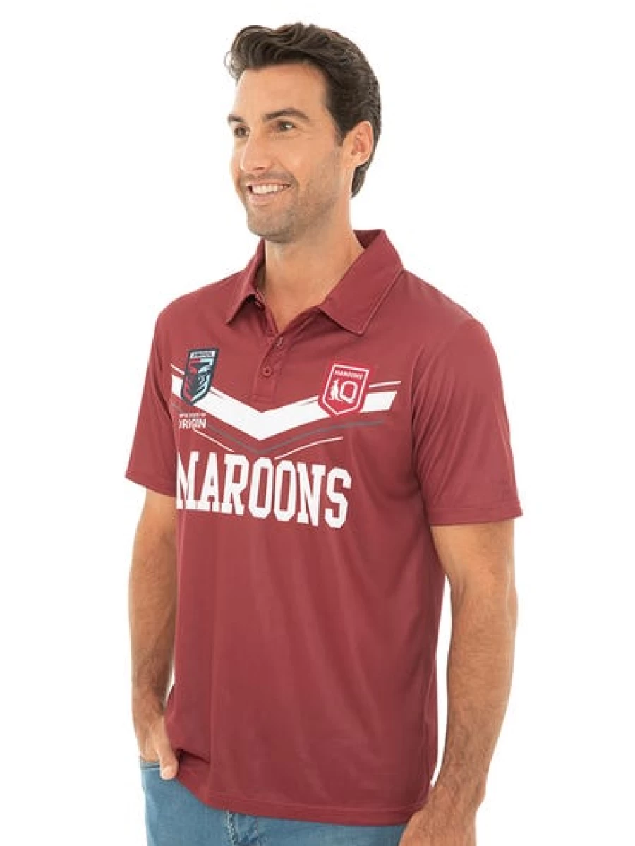 Licensed Men's Vintage Polo Shirt - QLD Classic Fit Casual Top
