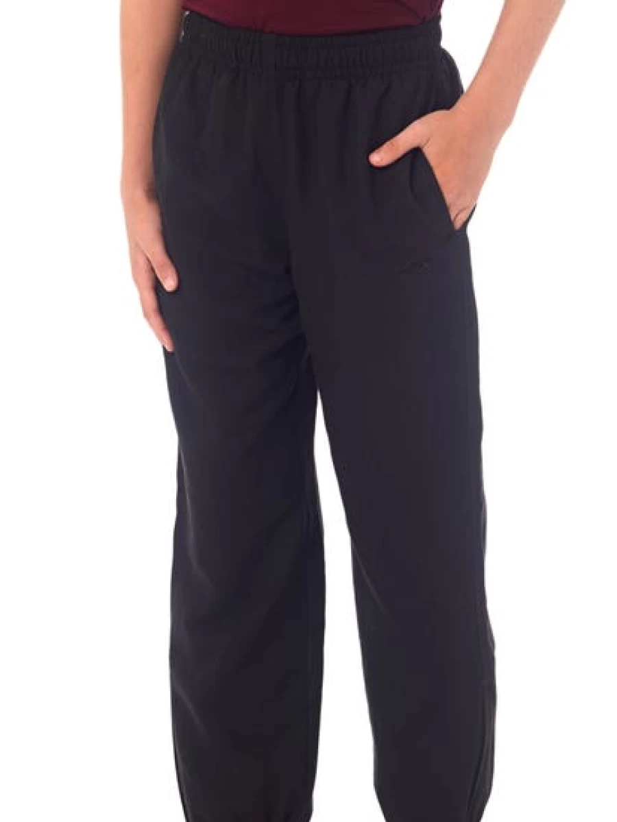 Cougars Kids Microfibre Black Track Pants - Lightweight & Comfortable Athletic Wear for Boys