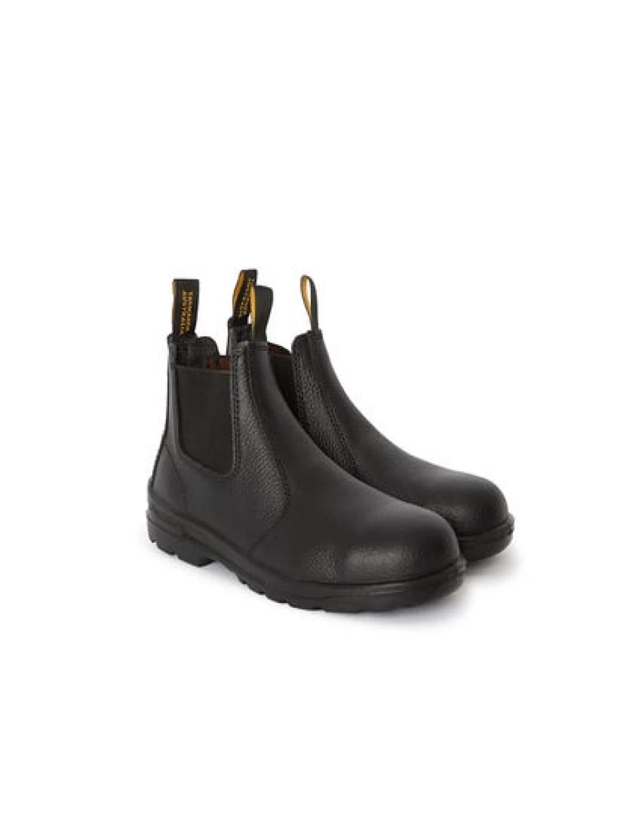 Blundstone 330 Black Men's Safety Work Boots - Steel Toe, Slip Resistant, Premium Leather